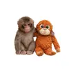 Colgante de peluche heMonkey para protección transfronteriza, colgante de acrílico de orangután de pelo rojo