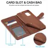 Adecuado para Samsung S21Ultra Patrón de Becerro Color Puro Funda de Cuero para Teléfono Móvil Cartera con Almacenamiento de Tarjetas Flip Cubierta Protectora Exportación
