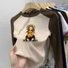 Ropa interior básica para niñas Otoño e Invierno 2026 Nuevo estilo Camiseta de manga larga de forro polar térmico para niños Bloque de color cálido Top casual para niña pequeña