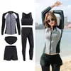 Traje de buceo de Corea del Sur para hombre y mujer de manga larga, traje de baño para medusas, traje dividido para protección solar, adelgazante, traje de snorkel, traje de baño