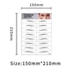 Pegatinas para cejas 6D al por mayor, disponibles en stock, simulación de tatuaje de cejas, transferencia semi-agua, tatuaje de cejas a prueba de agua, tatuaje de cejas.