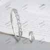 Pulsera con Hebilla de Herradura en Forma de U con Circonita, Popular en Europa y América, Simple y de Moda, Lujo Accesible, Pulsera de Gama Alta, Joyería Versátil