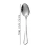 Restaurante de hotel acero inoxidable 304 cucharadita para remover café cuchara de té casera acero inoxidable 1010 cuchara de mesa cuchara puntiaguda