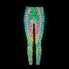 Europa y Estados Unidos transfronterizos nuevos mallas reflectantes coloridas de piel de serpiente para mujer fitness deportes cadera elástica pantalones casuales leggings