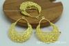 Acessórios para Joias DIY Cobre Fundido Pingente Redondo Oco Cesta Pingentes de Brinco Acessórios de Pente de Cabelo Antigo