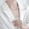Colar Thai Retrô Coreano para Mulheres, Banhado com uma Corrente Única, Estilo Vintage, Simples e Versátil, Adequado para Estudantes, Corrente para Suéter