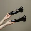 Sapatos Mary Jane Femininos 2026 Novo Modelo, Prata, Estilo Coreano Requintado, Sola Macia Confortável, Sapato Baixo Versátil Bico Fino