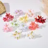 Simulación de gota de rocío flor de lirio de tres pétalos flor de boda arreglo floral de pared flor decorativa simulación cabeza de flor de lirio de rocío accesorios