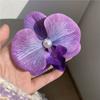 Didy No Tiene Miedo del Mismo Pasador Verde de Phalaenopsis Flor Lateral Flor Artificial Tocado Accesorios para el Cabello de Viaje a la Costa