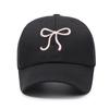 Primavera e Outono Novo Arco Bordado Boné de Beisebol Ao Ar Livre Coreano Moda Sunshade Casual All-match Face Showed Small Cap