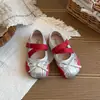 Zapatos Planos de Tacón Bajo para Niñas 2026 Otoño Nuevos Vintage Mary Jane Versátiles Piel Suave Moño Zapatos de Ballet