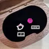 Rosa Vermelho Gato Fofo Laço Aço Titânio Unhas de Osso da Orelha Zircônia Brilhante Brincos de Luxo Exquisitos Brincos para Mulheres