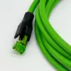 Cable Ethernet M12 a RJ45 100m Impermeable Cámara de Codificación Cable de Cadena de Arrastre de Alta Flexibilidad Cable de Red Industrial Impermeable