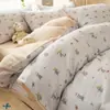 Capa de edredom de gaze de camada dupla 100% algodão, peça única, novo modelo 2025, capa de edredom 100% algodão 150x200x230, cama de solteiro de dormitório, peça única 4