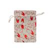 Suministro directo de fábrica suministro para comercio exterior bolsa de decoración de árbol de Navidad dorada 13*18 transfronteriza copo de nieve reno campana bolsa de regalo