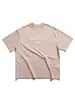 Camiseta de Manga Corta con Cuello Redondo y Estampado Inglés Estilo Americano de Algodón Puro Disfrazada Nanxia para Mujer Verano Nuevo Blanca Holgada y Versátil