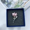 Broche Magnólia Rosa Claro, High-End, Luxo Acessível, Acessórios de Vestuário Feminino High-End, Fivela de Cintura, Joia Pin de Roupa de Lapela