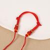 Pulseira para bebê de cem dias um mês produto semiacabado pulseira de bebê contas vestíveis corda vermelha DIY infantil feito à mão corda trançada