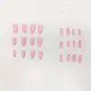 Nuevas Puntas de Uñas Sólidas Color Rosa Suave Mate con un Toque Refinado y Elegante, 30 Piezas de Uñas Elegantes Portátiles