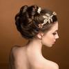 Diadema Metálica Barroca de Hojas de Árbol de Moda Europea y Americana Transfronteriza Diadema Nupcial Tocado de Diosa Griega Femenina Accesorios para el Cabello