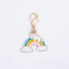 Colgante de esmalte de dibujos animados blanco, colgante de aleación en tono blanco, accesorios para manualidades, adorno colgante decorativo, accesorio para llavero, venta al por mayor