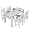 Conjunto de mesa e cadeiras de jantar para apartamentos pequenos, uso doméstico, mesa de jantar para sala de estar, estilo moderno simples, adequado para restaurantes e imóveis para aluguel