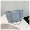 Bolso Grande Estilo Fresco Pequeño para Mujer 2024 Primavera Nuevo Bolso Tote de Lona con Encaje Estilo Coreano Simple de Gran Capacidad Bolso de Hombro