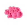Molde de silicone para decoração de bolo fondant de chocolate com cereja de vários tamanhos, sabonete artesanal, gesso para aromaterapia