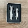 Cortador de Unhas Conjunto de Cortadores de Unhas Fabricante Atacado Cortador de Unhas Louva-a-Deus Tesoura Oblíqua Antirespingos Cortador de Manicure Conjunto de Três Peças para Uso Doméstico