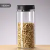 Frasco de Almacenamiento Sellado de Vidrio de Borosilicato de Alta Calidad Transfronterizo Tarro para Granos y Dulces de Cocina Frasco de Almacenamiento al Vacío Tipo Prensa