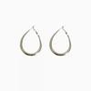 Pendientes de aro clásicos con forma de gota para cara redonda, sencillos y combinables, accesorios avanzados para orejas de cara pequeña.