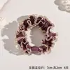 Diadema de Perlas de Satén Francesa para Mujer 2025 Nueva Diadema de Alta Elasticidad Goma para el Cabello Cuerda para el Cabello Tocado