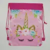 Unicornio Unicornio Mini Bolsillo de Tela No Tejida con Cordón Bolsillo con Cordón Bolsa de Almacenamiento Mochila Escolar Mochila