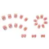 Uñas Vestibles Cortas y Delgadas, Parches de Uñas con Lentejuelas Rosa Blush, Parches de Uñas Artísticas Vestibles, Productos de Uñas Artísticas Terminados al por Mayor