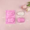Molde de silicone para bolo mousse de porco e coelho de 2 peças DIY epóxi tinta de fogo cera molde gelatina pudim molde de cozimento