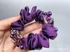Mãe de meia-idade corda de cabeça pérola cocar de cabelo corda intestino grosso cabeça flor cavalinha anel de cabelo feminino faixa de cabelo jaqueta de couro cabeça flor