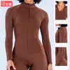 Nueva Chaqueta de Yoga Dfyne con Cuello Alto, Cremallera y Mangas Largas, Ropa de Yoga Ajustada de Secado Rápido, Top Deportivo para Fitness al Aire Libre