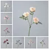 Flores artificiais e plantas verdes por atacado para decorações de casamento, incluindo buquês transfronteiriços estilo INS e fabricantes de flores artificiais