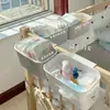 Cesta colgante para mesita de noche, estante de almacenamiento para mesita de noche, organizador colgante para cuna de bebé, bolsa colgante para pañales, valla, almacenamiento para cambiador de pañales