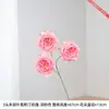 3 cabezas de rosas Juliet Austin, flores artificiales, arreglo floral de escritorio, creando un ambiente hogareño suave y relajante