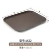 Bandeja de plástico antideslizante rectangular para bar, restaurante, bandeja para servir, suministros de hotel, vajilla redonda comercial