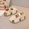 Nuevos Zapatos de Verano 2026 para Niños Niña Dulce Lazo Princesa Contacto Estilo Coreano de Moda Sandalias de Moda para Niñas