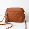 Bolso de Mujer de Guangzhou 2025 Invierno Popular Versátil Bolso de Cadena Transfronterizo Bolso de Mujer Acolchado Flecos Bolso de Hombro Único Cruzado