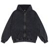 Sudadera Lavada Vintage Estilo Americano Transfronteriza de 350 g para Hombre, Conjunto de Sudadera Holgada, Chaqueta de Cuello Redondo, Personalización de Sudadera con Capucha