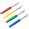 Pelacables pequeño pelahilos ropa hilo de punto de cruz pelahilos herramienta cortador de hilo afilado color mango de plástico pelahilos