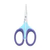 Tijeras infantiles de acero inoxidable mango de TPR tijeras de oficina estudiante hechas a mano tijeras pequeñas tijeras de punta fina para hilo tijeras para pelo de nariz venta al por mayor de fábrica