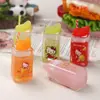 Accesorios de resina para manualidades de dibujos animados: Taza de jugo de gato 3D, botella para beber, pinza para el pelo, hebilla de zapato, llavero, colgante