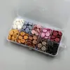Caja de Particiones de 24 Colores con Granos de Cera para Sellar Fuego Herramientas de Sello de Fuego Juego Completo Granos de Cera de Estilo Multicolor Venta al por Mayor Granos de Cera para Sellar Fuego