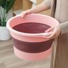 Cubo Plegable Redondo de Plástico para Pies de Casa, Tina para Lavar Pies con Masaje, No Ocupa Espacio, Cubeta para Baño de Pies con Calentador