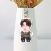 Kim Seonwoo, Lee Heeseung, Liang Zhenyuan llavero acrílico blanco de doble cara, colgante para bolsa de apoyo de fans, colgante para mochila, mercancía
